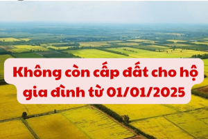 Luật Đất đai 2024: Không Còn Cấp đất Cho Hộ Gia đình Từ 01/01/2025