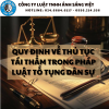 QUY ĐỊNH VỀ THỦ TỤC TÁI THẨM TRONG PHÁP LUẬT TỐ TỤNG DÂN SỰ